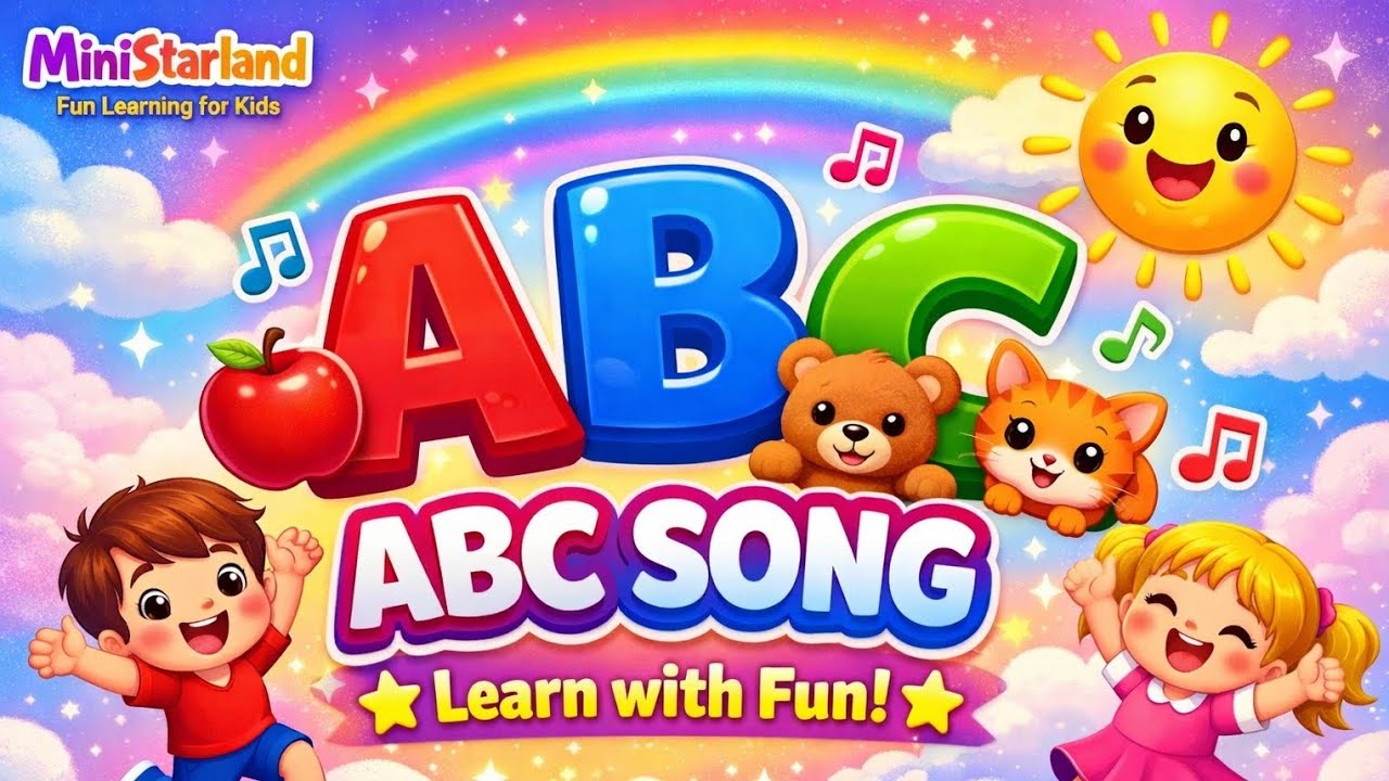 ABC Song for Kids | A to Z Alphabet Song |MiniStarland