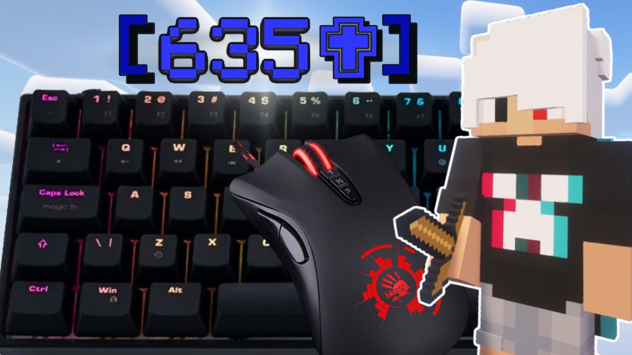 (HANDCAM) Bedwars ASMR Keyboard & Mouse Sounds | MUSHMC BEDWARS