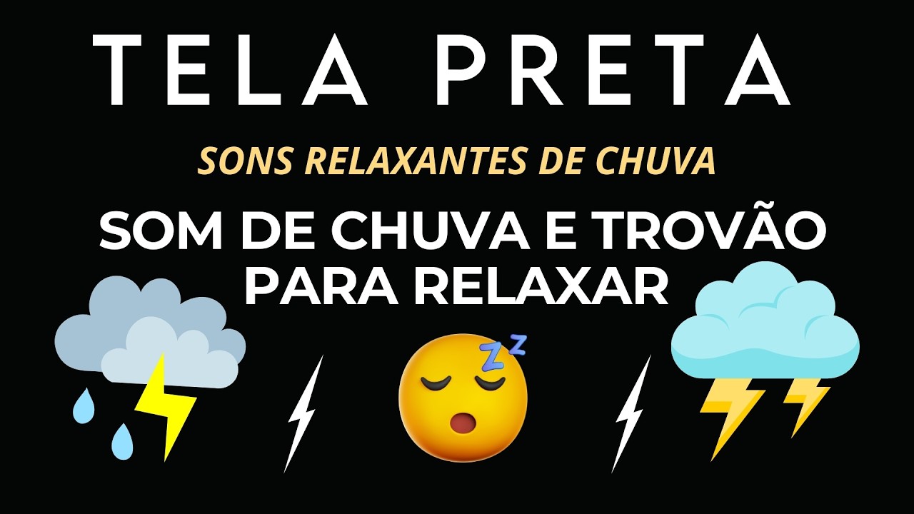 🌩️ Tempestade Relaxante | Sons de Chuva e Raios para Acalmar a Mente