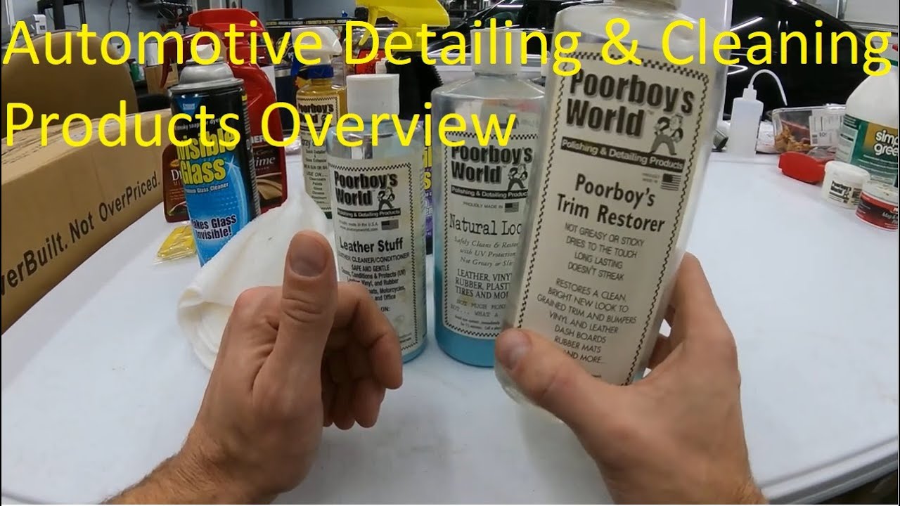 Car detailing products overview - keeping your investment looking nice!