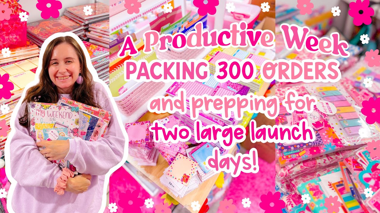 Productive Week Running my Small Business 🌸 Packing 300 Orders & New Fall Products! 📦 STUDIO VLOG ✨
