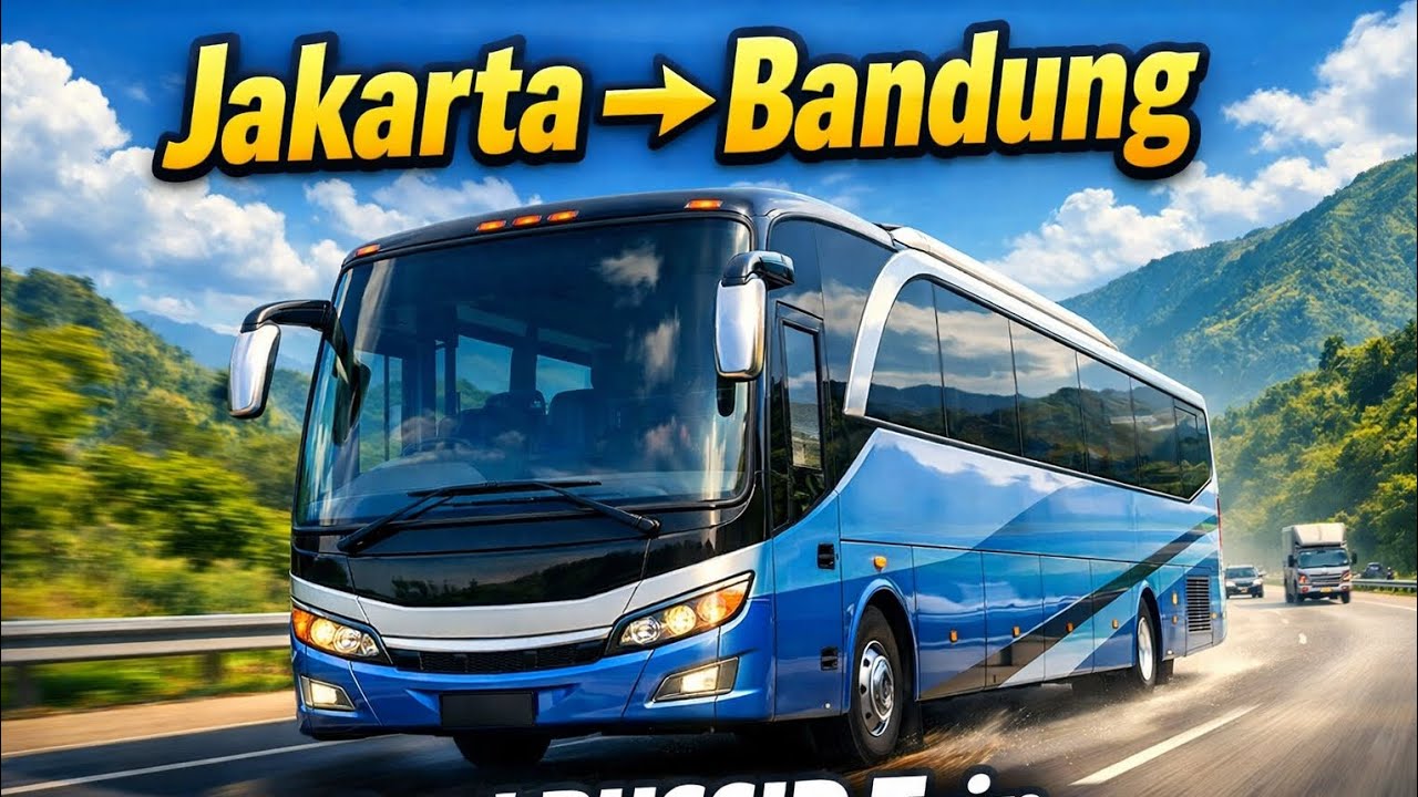 BUSSID Jakarta to Bandung Route | Indonesia Bus Simulator Long Trip 2026
