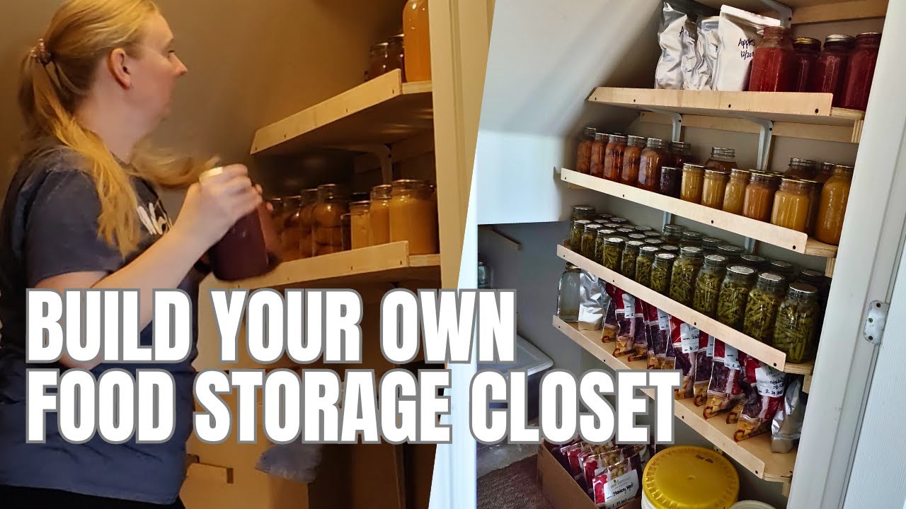 Under the Stairs Food Storage Pantry | Long Term Food Storage