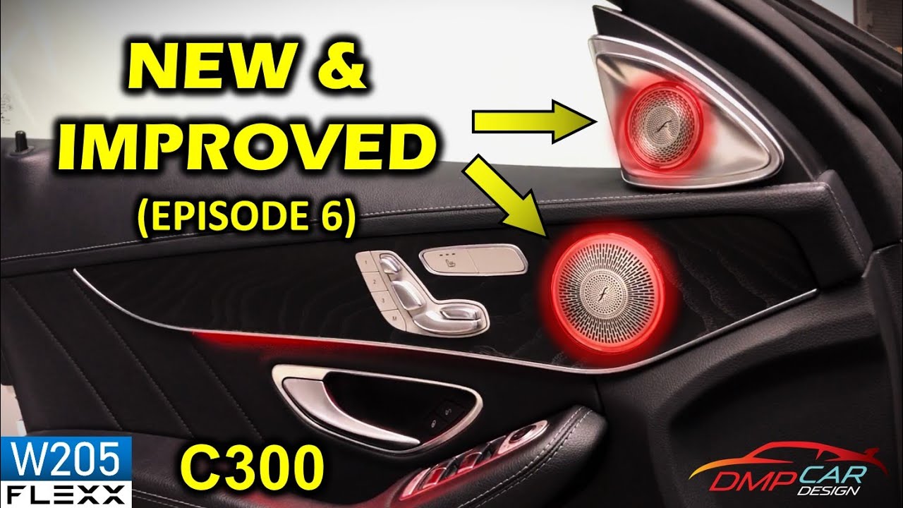 PART 6: NEW ambient 4D rotating tweeter & door speaker installed on Mercedes-Benz C-Class W205