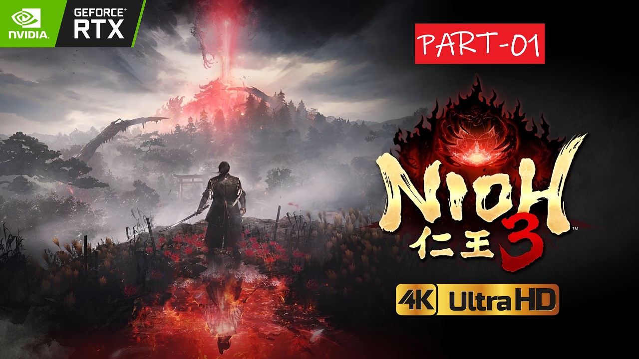 Nioh 3 🔥 | Геймплей на ПК в разрешении Ultra 4K 60FPS | Жестокие самурайские бои ⚔️👹