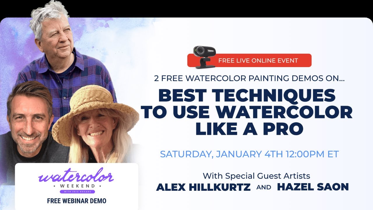 Watercolor Weekend w/ Alex Hillkurtz & Hazel Soan