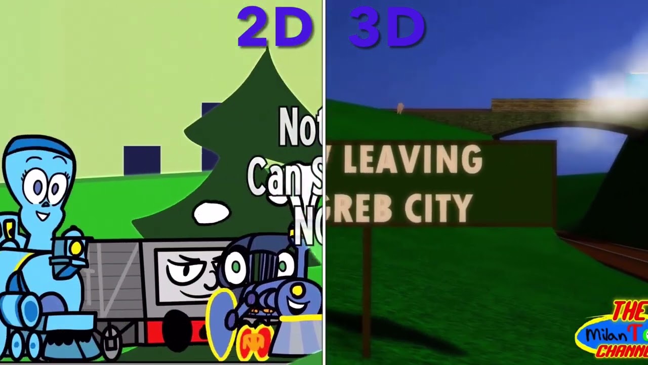 Tille to the rescue! 2D vs 3D (for @MilanPofCrotoonia )