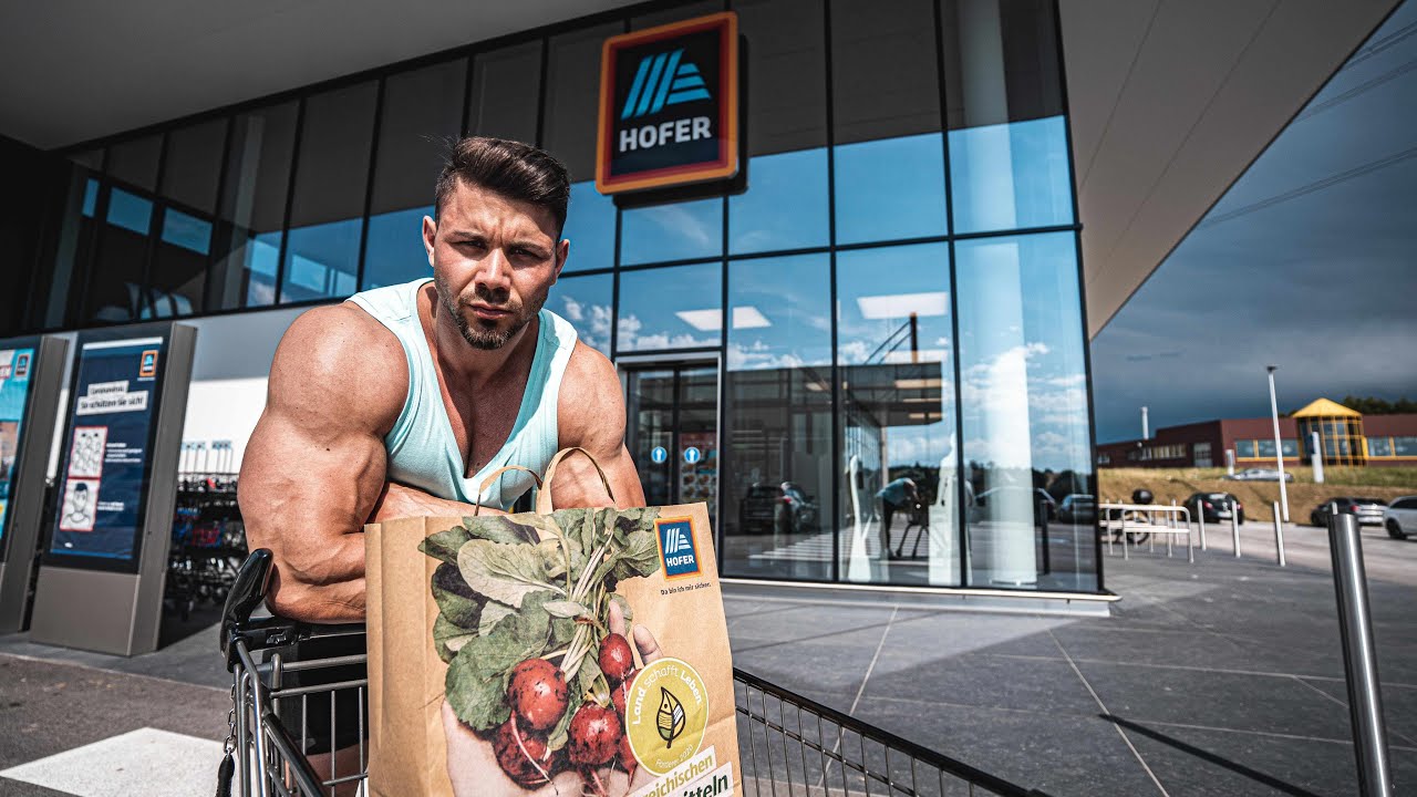 Muskelaufbau für unter 10€ / Tag - mein täglicher Einkauf als Bodybuilder
