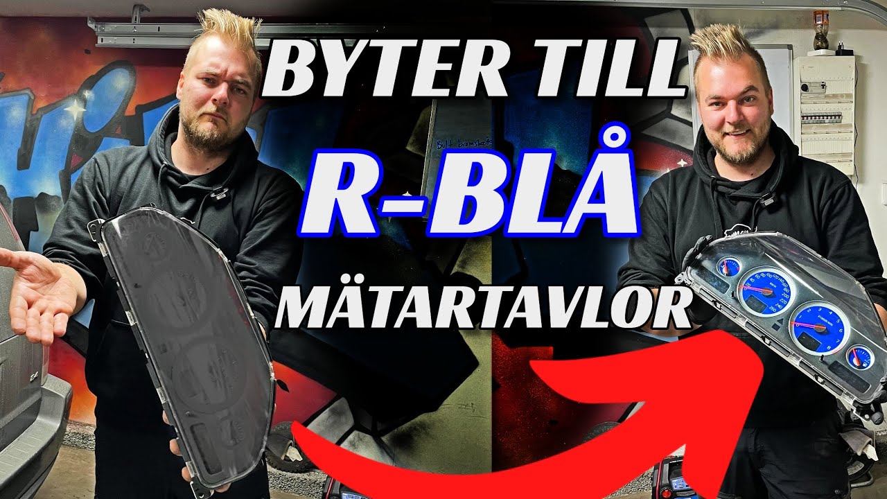 Bygger om till R-blå mätartavlor på v70 - [VLOGG #543]