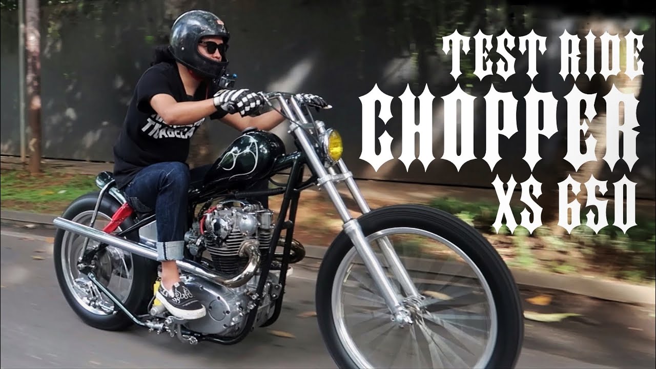 CHOPPER XS 650 test ride ! WOMAN ON CHOP ⚡️