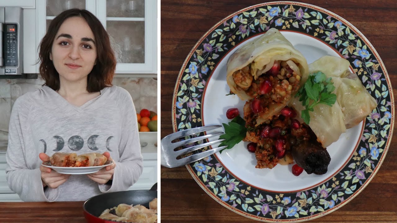 Lilyth Makes Armenian Pasuts Tolma - Armenian Cuisine - Heghineh Cooking Show