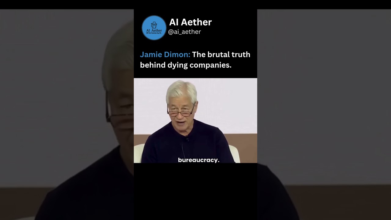 Jamie Dimon: The brutal truth behind dying companies. #shorts #jamiedimon