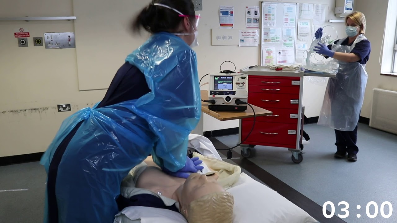 Adult resuscitation of COVID patient - Demonstration