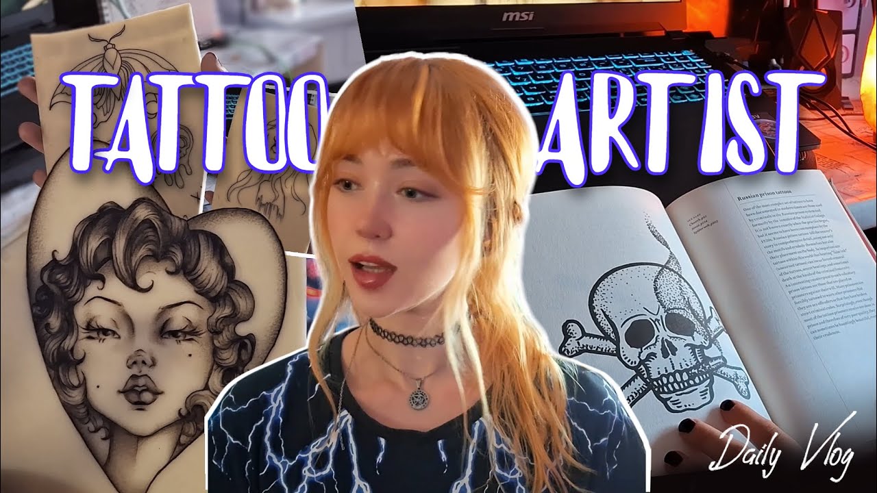 Artist Vlog 🖤 Cozy Winter, Tattoos, Art, Books 🖤