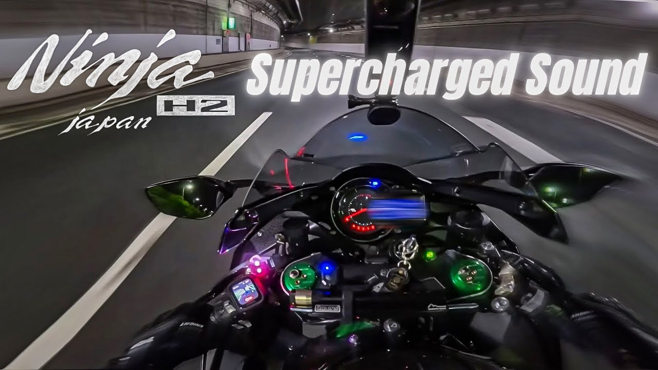 Actual supercharger and wind noise by Ninja H2  Episode 76/東京/Japan/Kawasaki Ninja H2【4K】