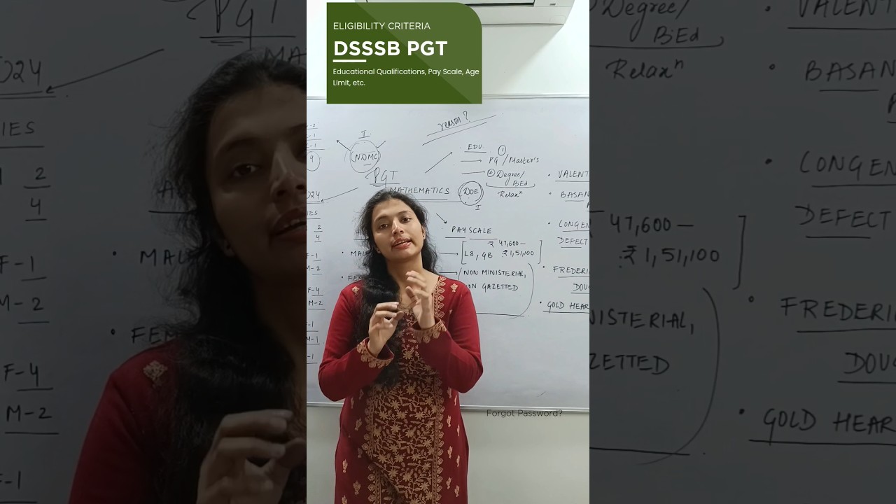 DSSSB PGT MATHS Eligibility Criteria | Education, Age Limit, Pay Scale, Vacancies |