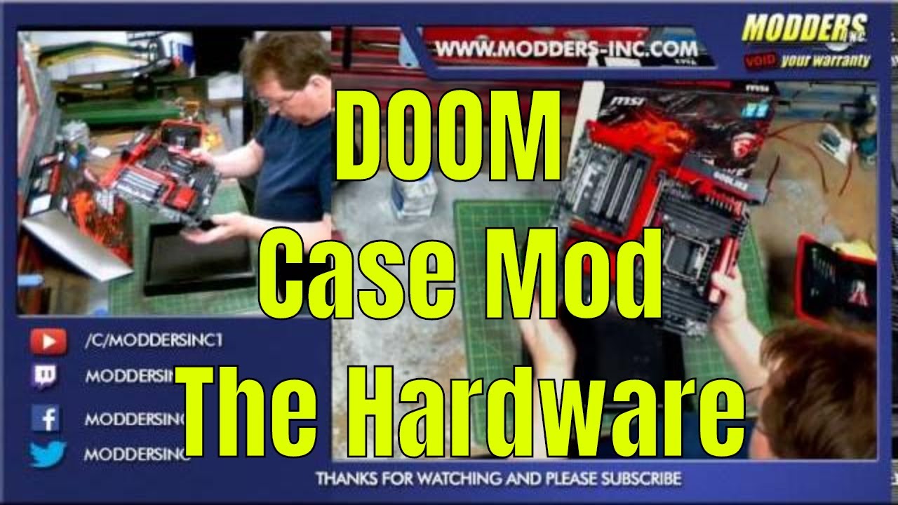DOOM case mod : Installing the hardware