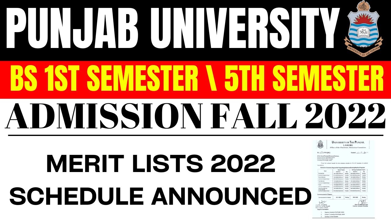 Punjab University Merit Calculator 2022 #punjabuniversity