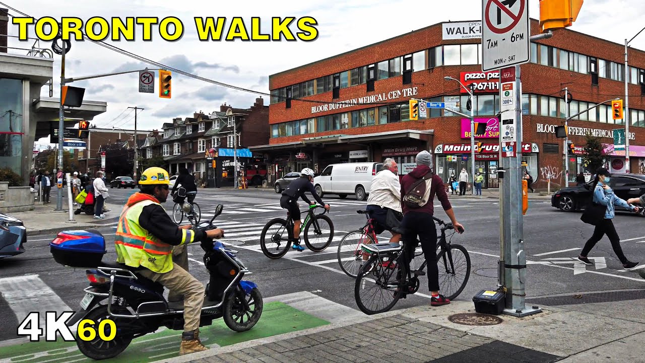 Toronto Walk on Dufferin Street (Narrated) on Sept 29, 2020 [4K]