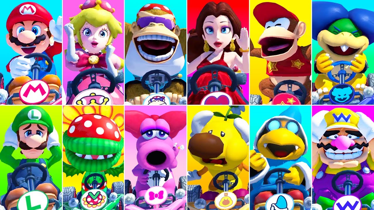 Mario Kart 8 Deluxe - All Win & Loss Animations (DLC Included)