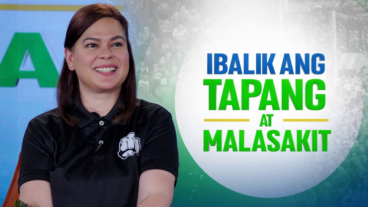 'Ibalik ang Tapang at Malasakit' with VP Sara Duterte