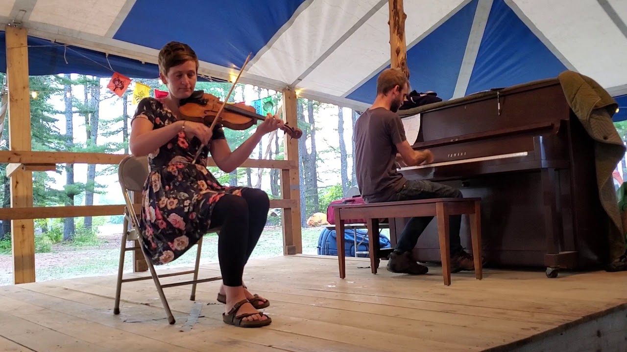 Katie McNally and Neil Pearlman at Maine Fiddle Camp