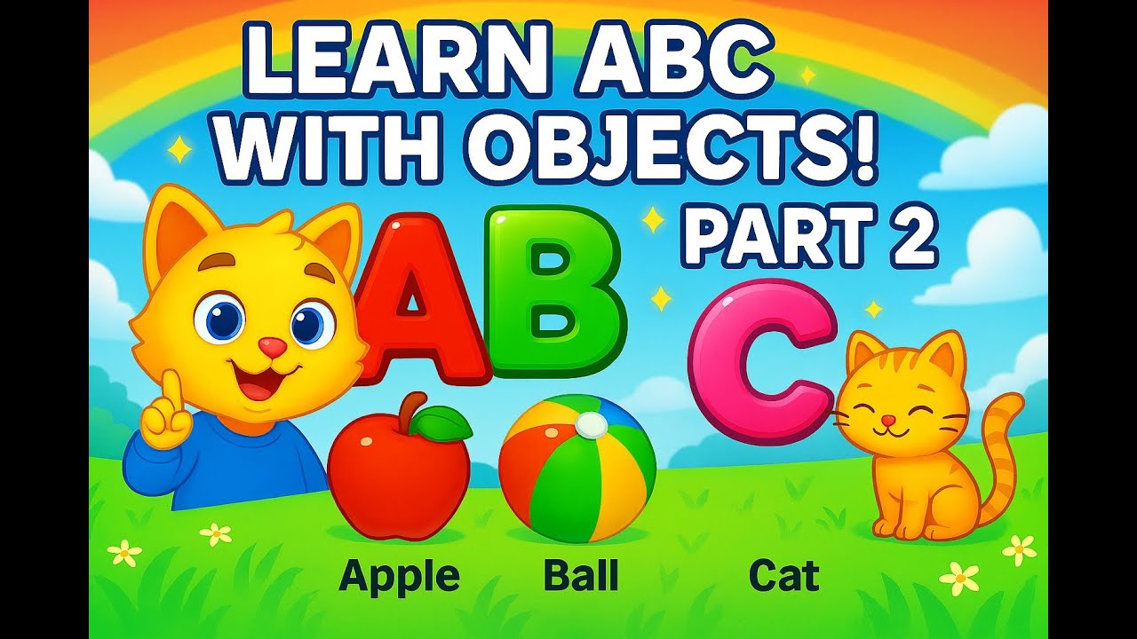 🎉 ABC Learning for Toddlers | A to Z Alphabet Flashcards 🎉| Part 2
