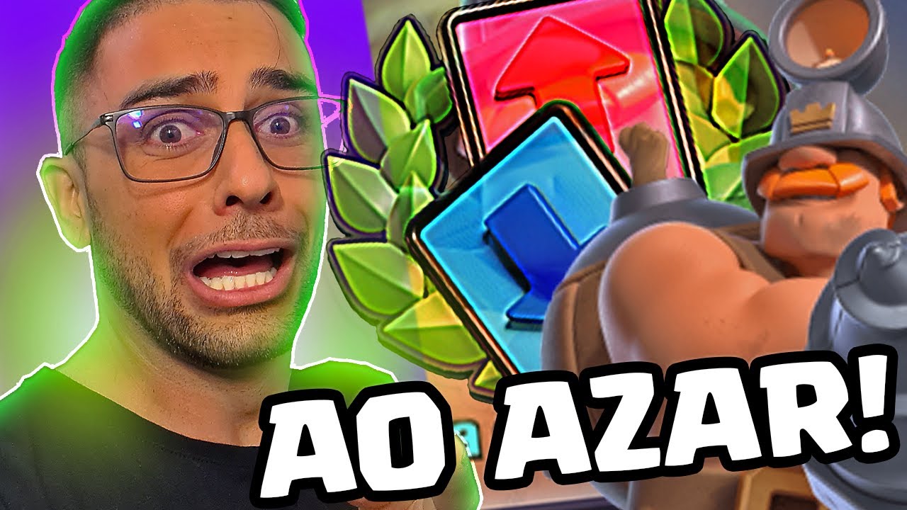 RAGE O CLASH ROYALE ESCOLHEU MINHAS CARTAS AO AZAR!