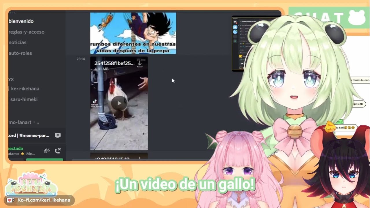 Keri Ikehana sufre viendo como cocinan un pollo - Keri Ikehana ft. Saru Himeki ft. Amako Ikamin