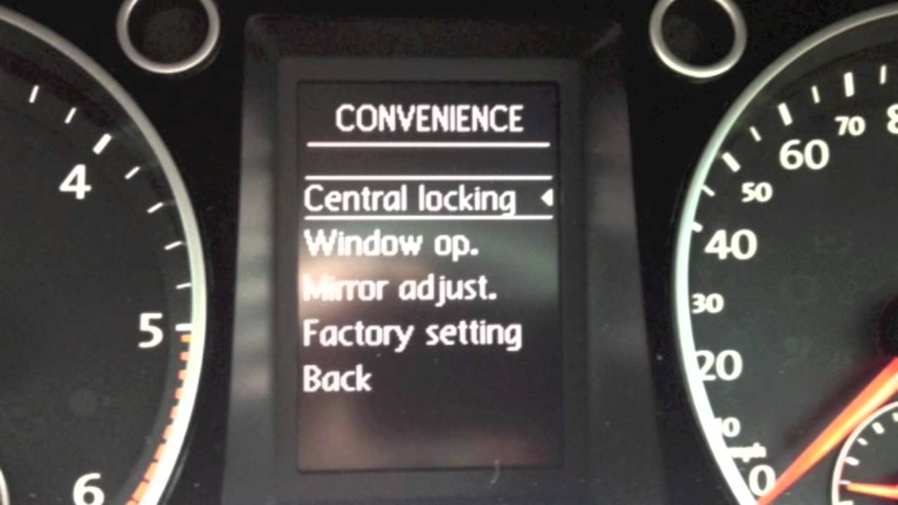 VW auto door lock & unlock function - 