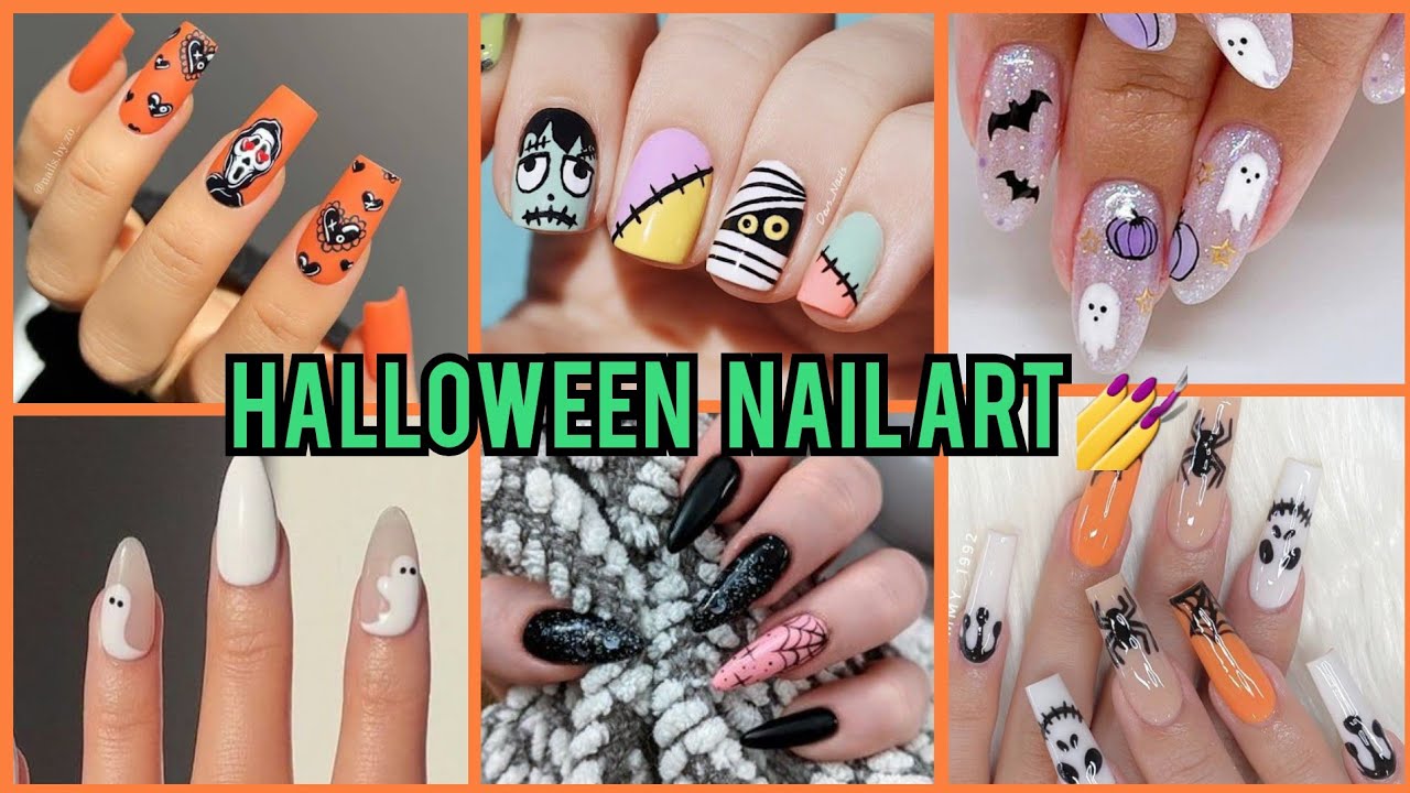 DISEÑOS DE UÑAS PARA HALLOWEEN 🎃 💅. Halloween Nail Art