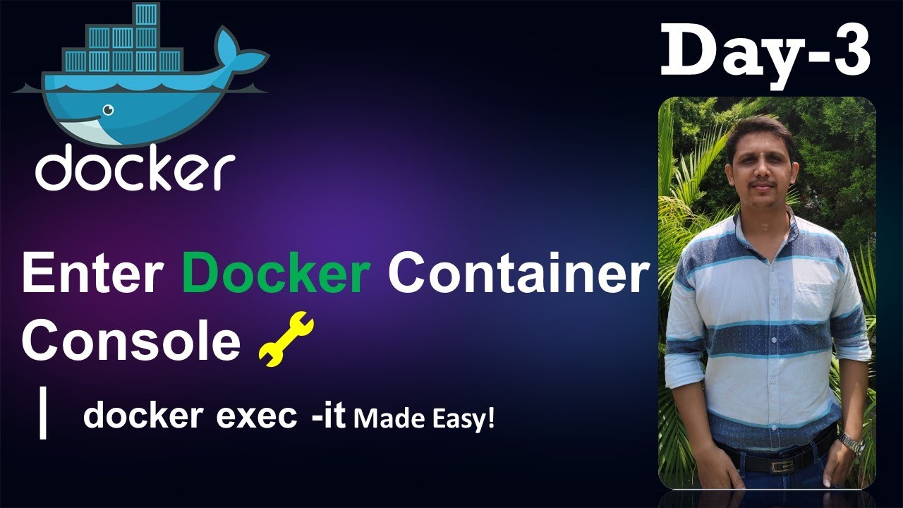 How to Enter Docker Container Console | docker exec -it Explained with NGINX | 