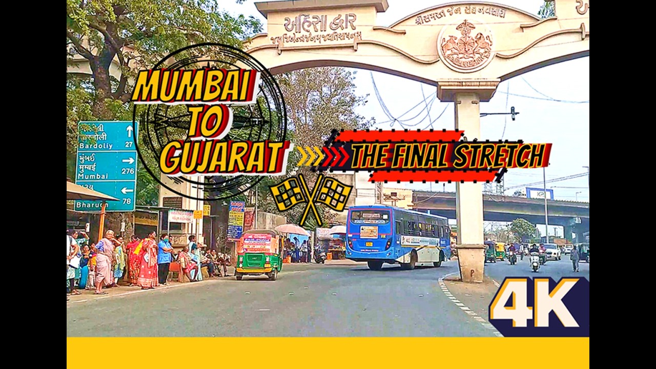 End of Mumbai to Gujarat Road Trip | NH48 Highway Drive 4K