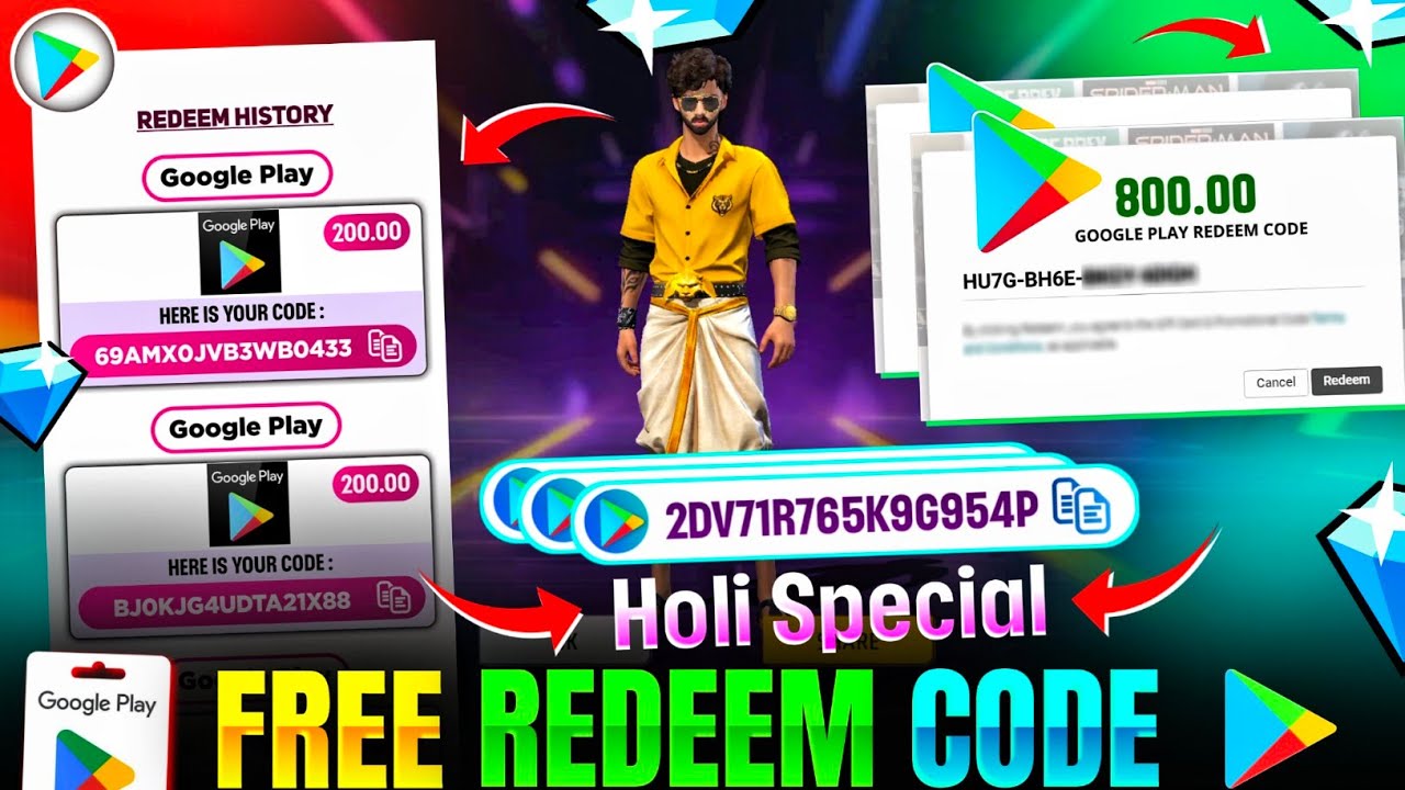 FREE REDEEM CODES INSTANT 🤩 | 800 REDEEM CODE FREE | HOW TO GET GOOGLE PLAY STORE REDEEM CODES FREE