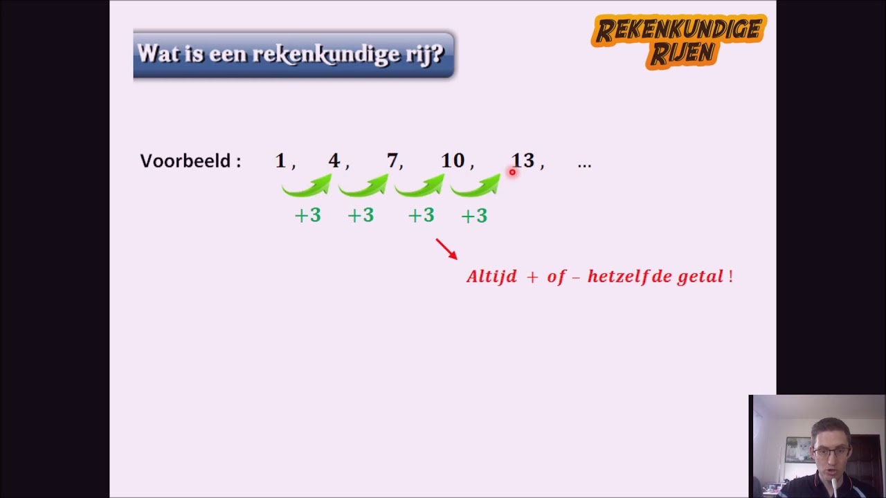 Rijen: 4. Wat is een rekenkundige rij?