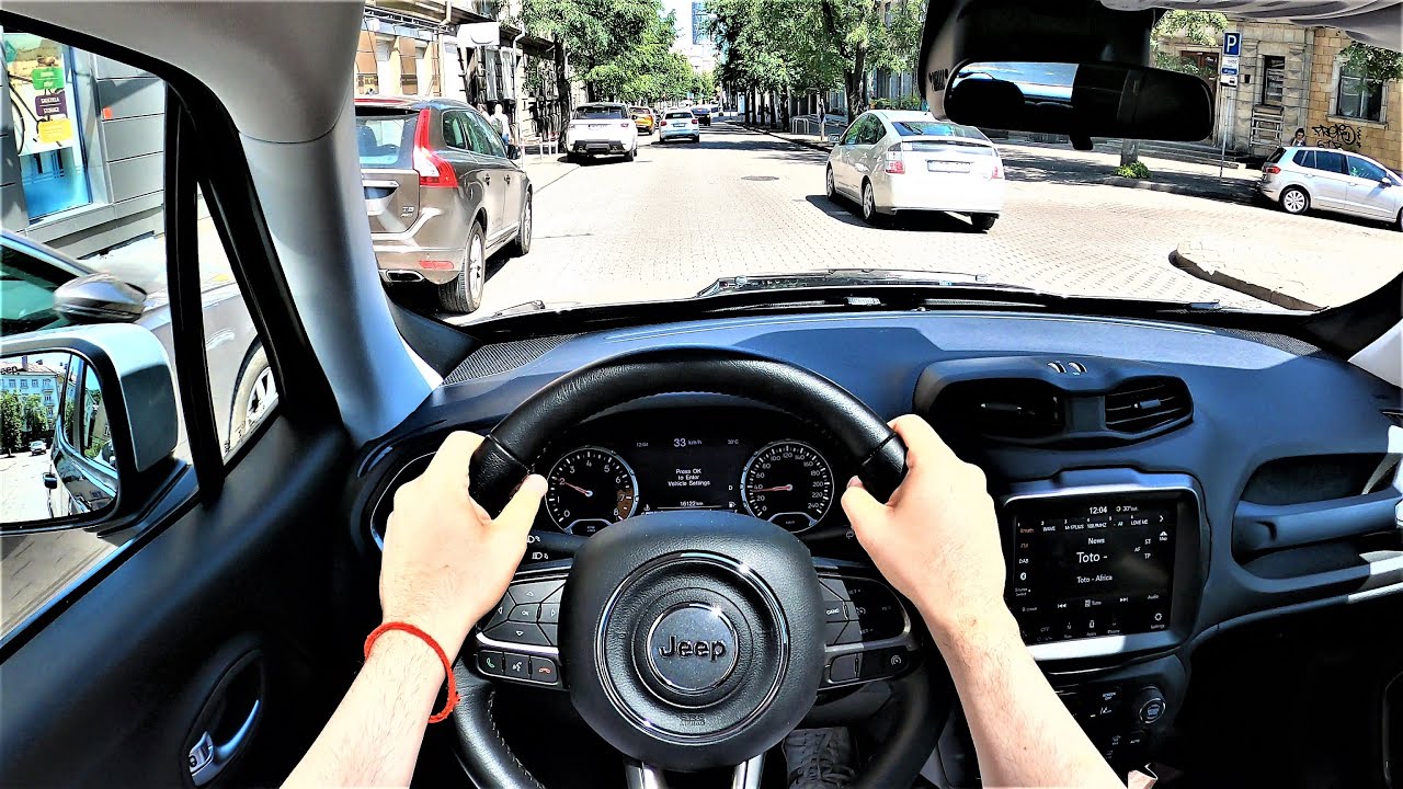 Jeep Renegade Limited AWD 170HP POV test drive. GoPRO test drive. Jeep Renegade road test.