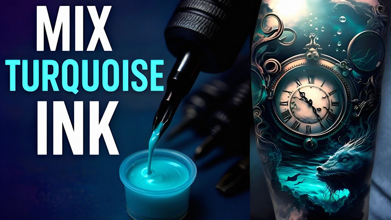 How to Mix Turquoise Tattoo Ink | Step-by-Step Color Mixing Tutorial