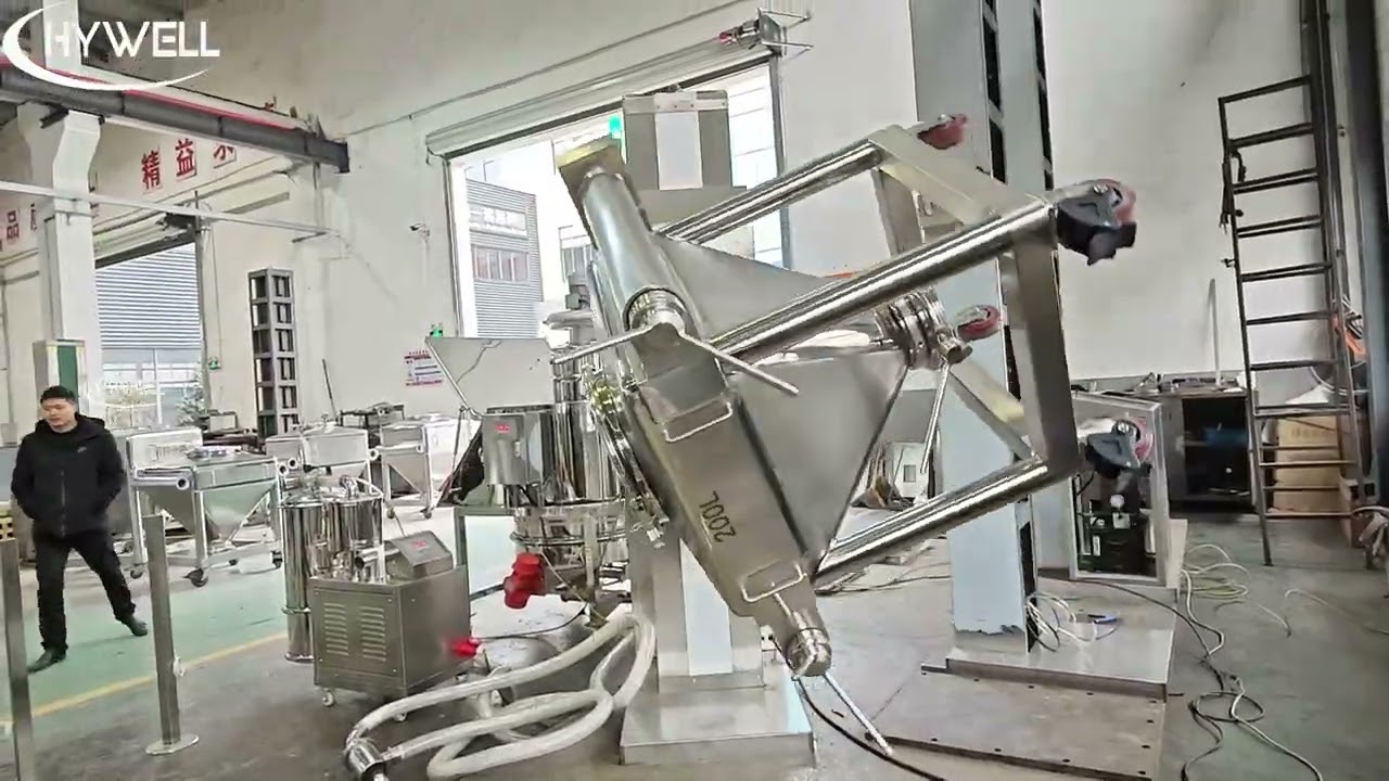 Efficient Closed Powder Mixing Line | Dust-Free Feeding, Vacuum Transfer & Automated Mixing