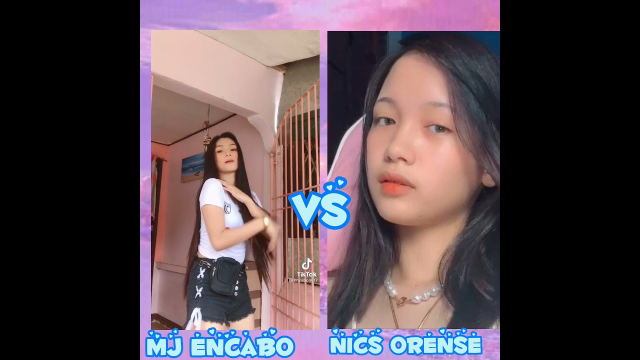 Tiktok battle Mj encabo vs. Nics orense [Tiktok mashup 2021]