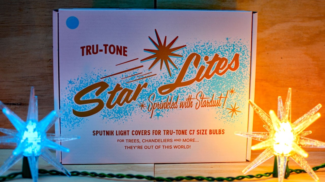 Распаковка рождественских огней Tru-Tone: Sputnik Star Lites