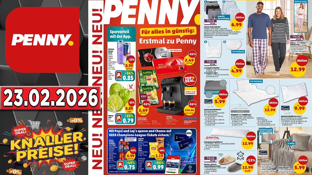 PENNY Werbung Prospekt | G&uuml;ltig von 23.02.2026