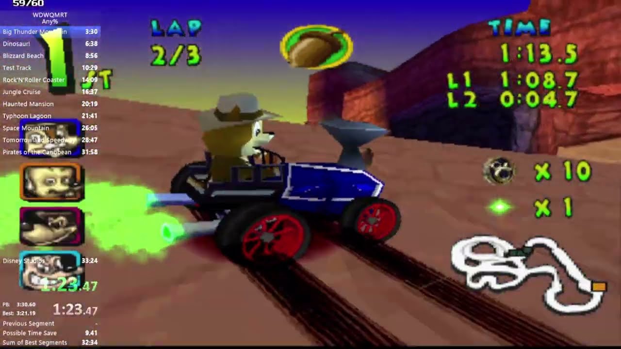 Walt Disney World Quest - Magical Racing Tour - Any% in 32:54