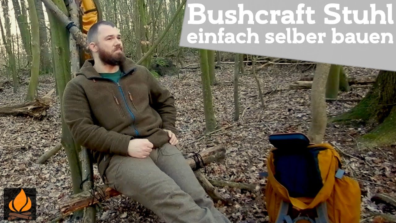 Bushcraft Stuhl schnell und einfach selbst bauen 
