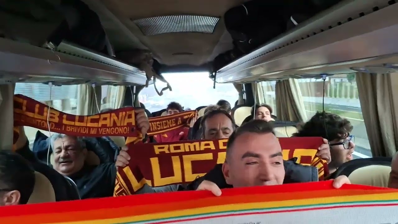 L'atmosfera nel bus prima di Roma Milan 25-01-2026 