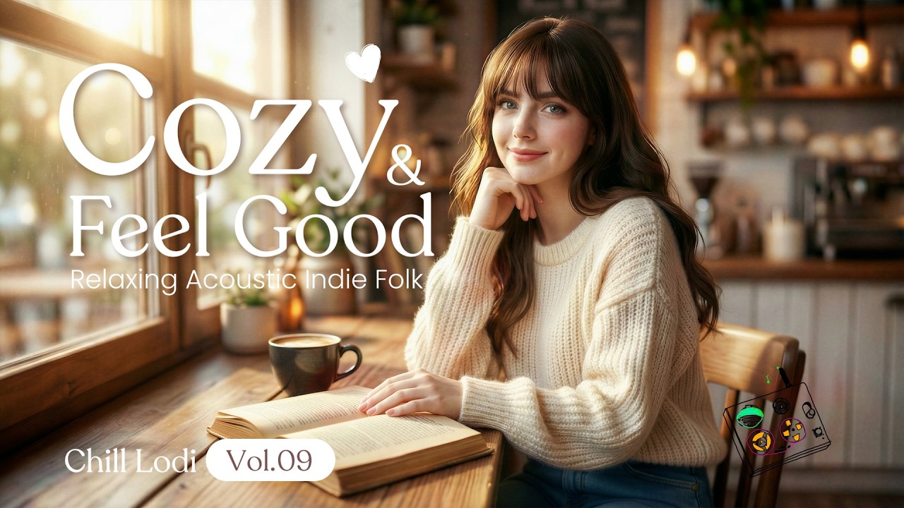 COZY COFFEE SHOP MUSIC ☕ Relaxing Acoustic Indie Folk • Feel Good Vibe for Study & Work