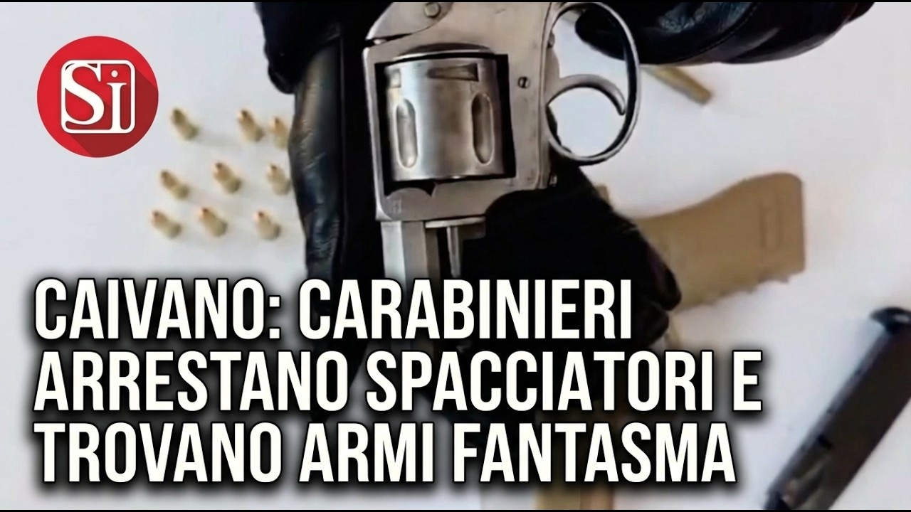 Caivano: Carabinieri arrestano pusher e trovano armi fantasma