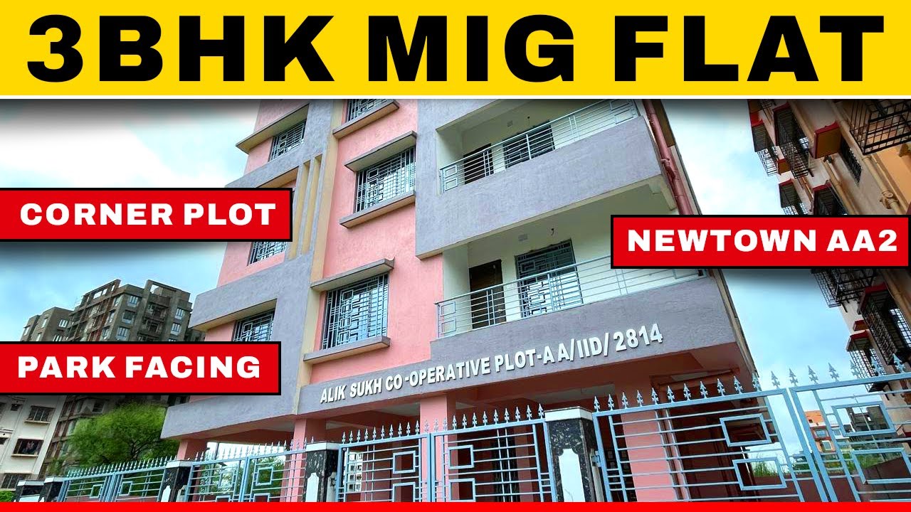 3 BHK 1250 sq ft Budget MIG Flat in New Town Action Area 2D| Corner Plot| Park Facing