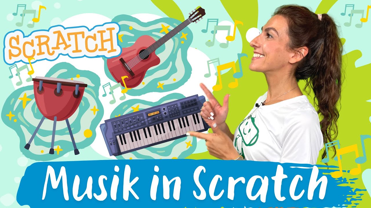 Ganz einfach Musik in Scratch einbauen 🎸🎹🥁 | Silicon Valley Kids