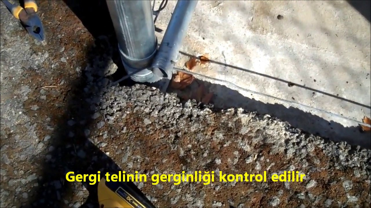 Beton Direkli Tel Çit Montajı 0546 882 55 44 Tel Örgü Montajı Nasıl Yapılır