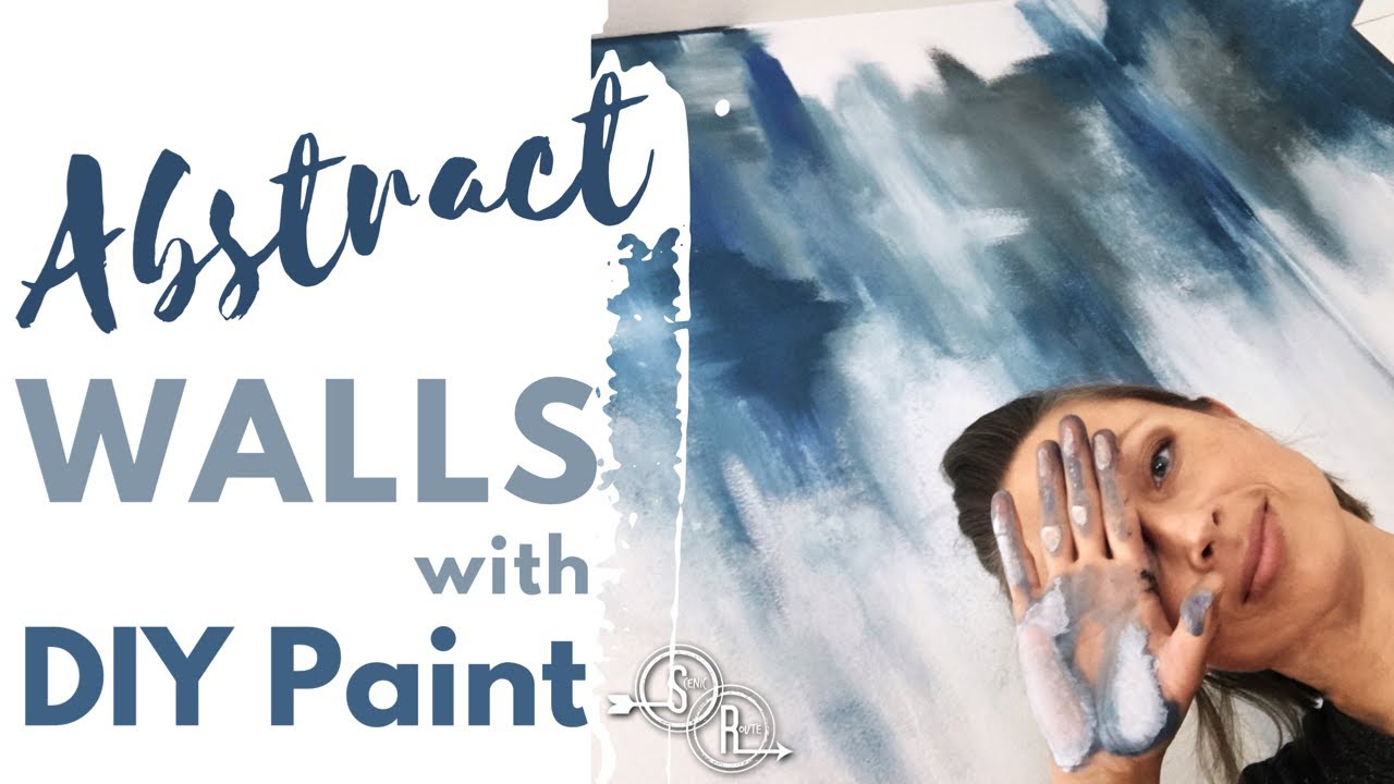 Modern Gradient Wall , Abstract Mural , Ombré Wall , How to Paint Walls with